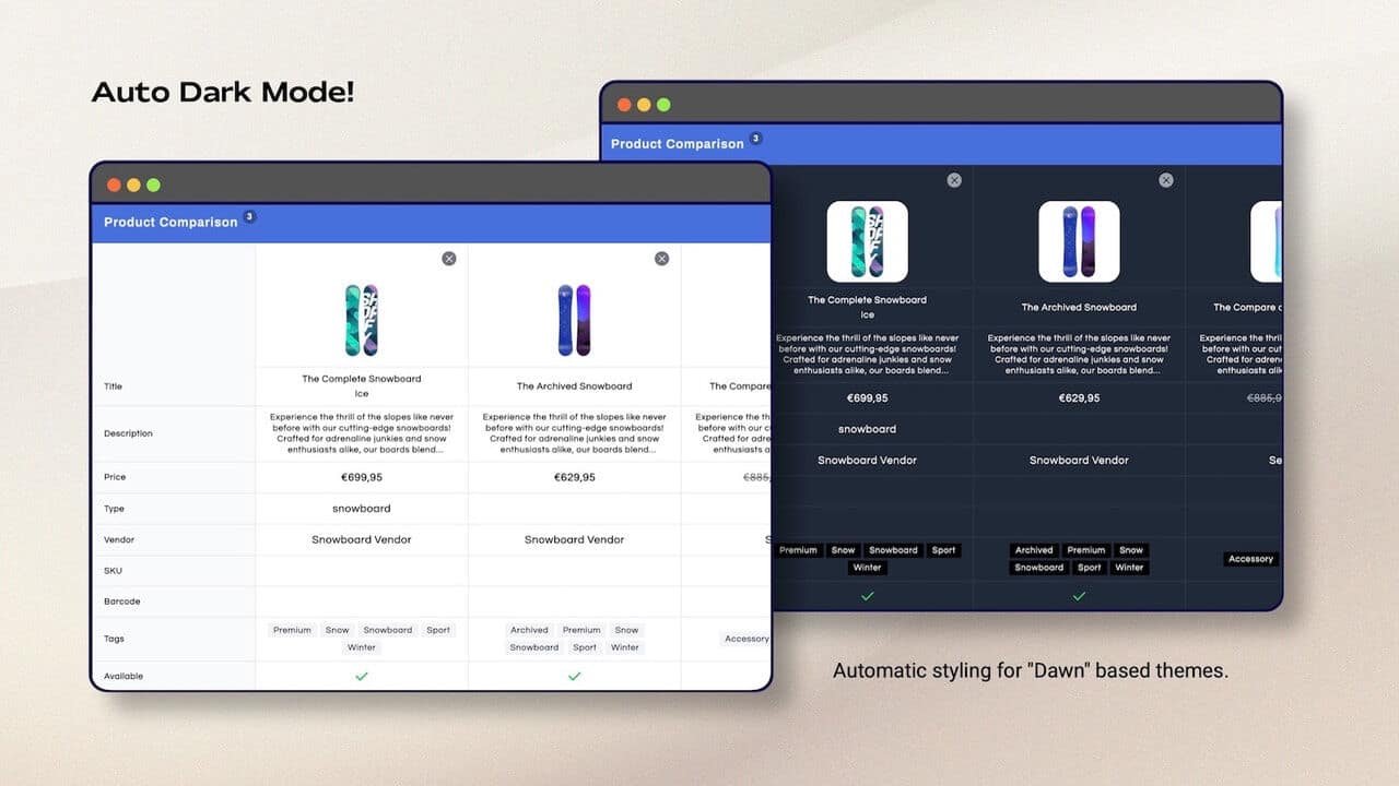 Snap Compare screen 2