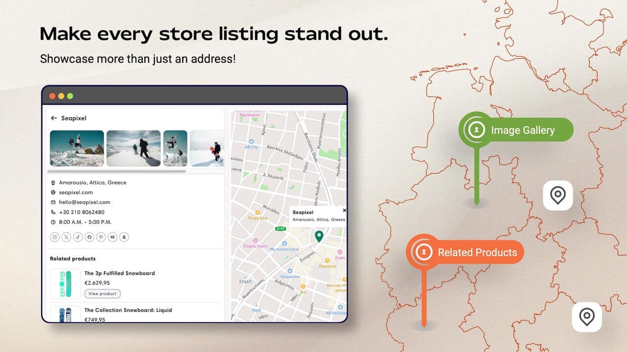 Snap Locator screen 3