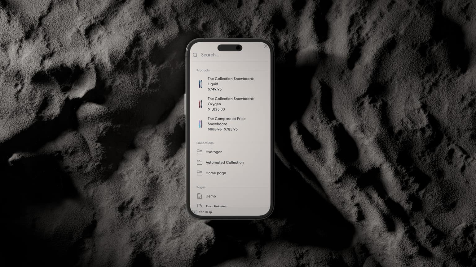 Snap Search screen 2